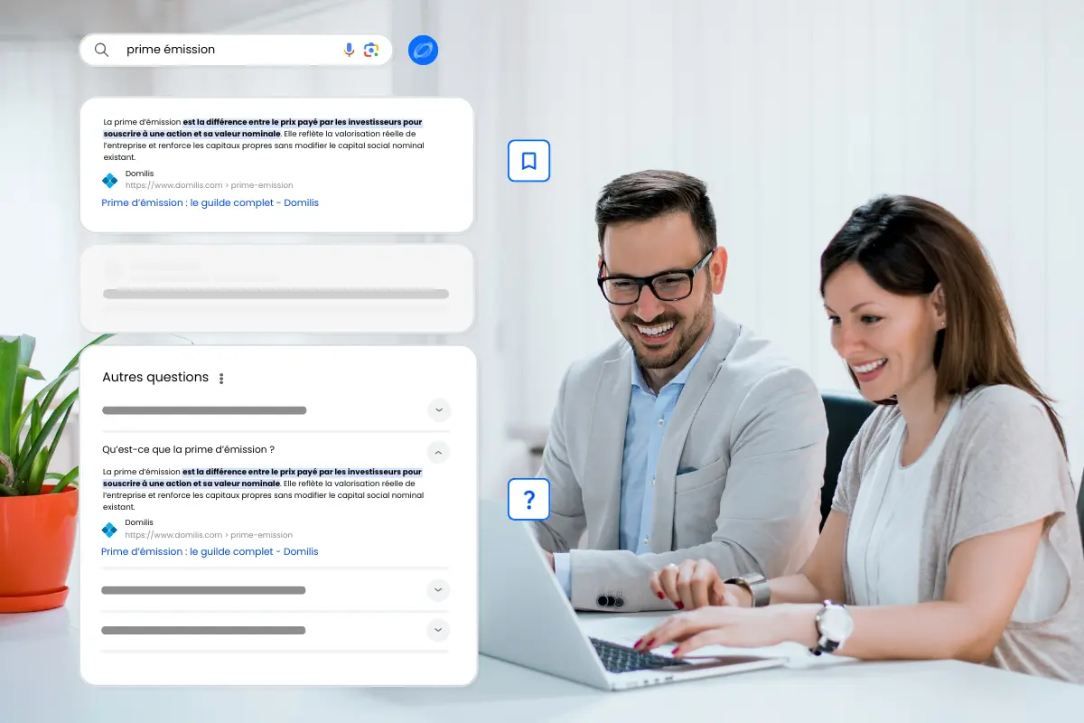 Personnes consultant la SERP de Google