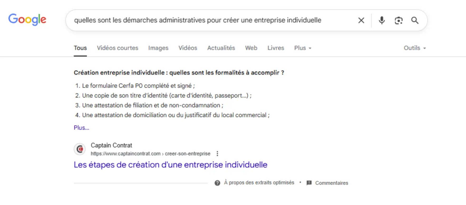 Position 0 sous format liste