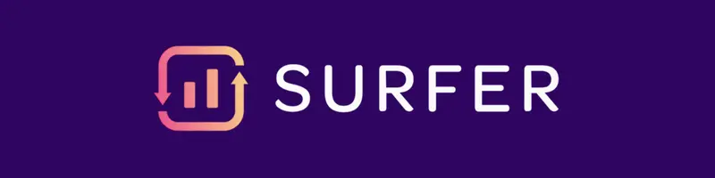 Bannière logo Surfer SEO