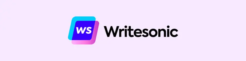 Bannière logo Writesonic