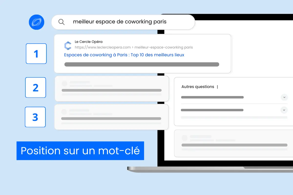Position d'un mot-clé