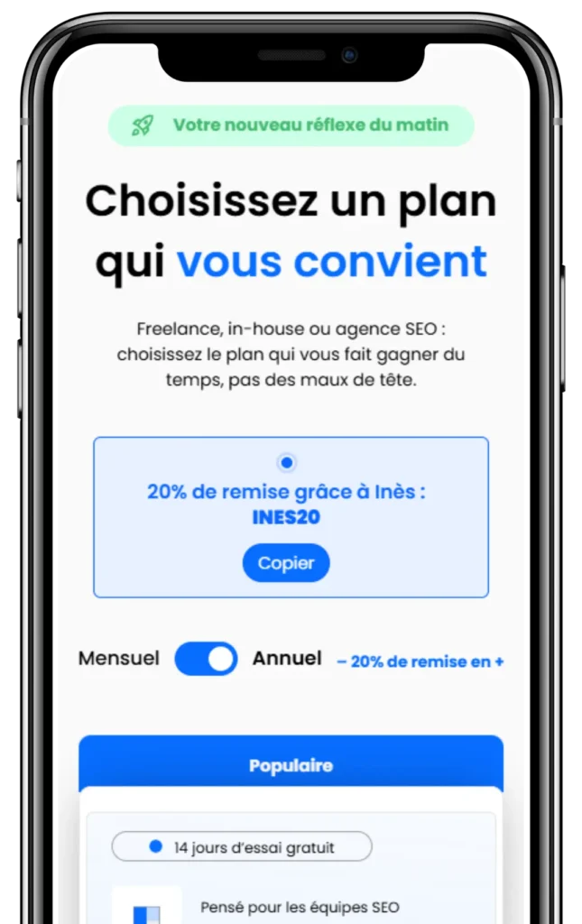 code promo affiliation