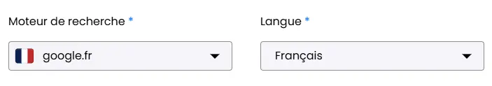 Paramètres du moteur de recherche Google