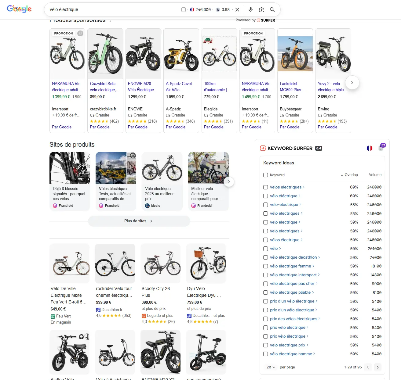Extension Keyword Surfer