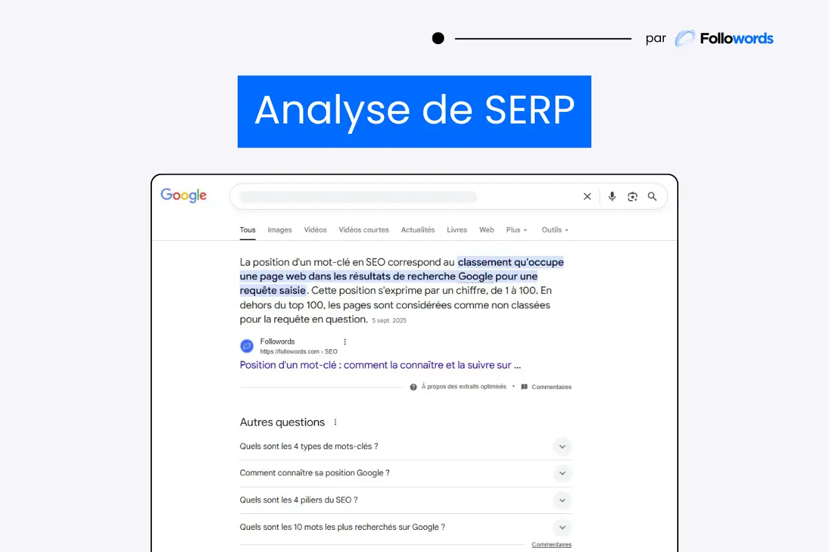 Analyse de SERP