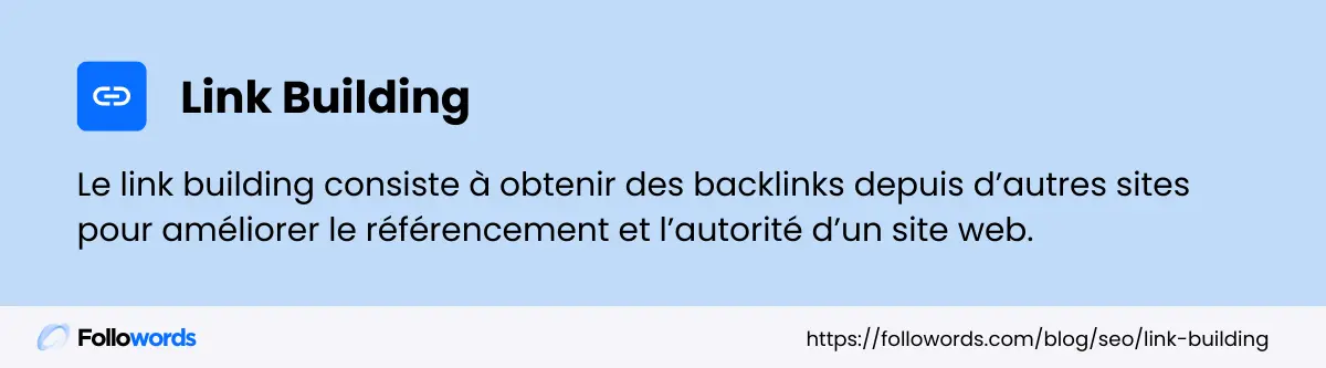Link building définition